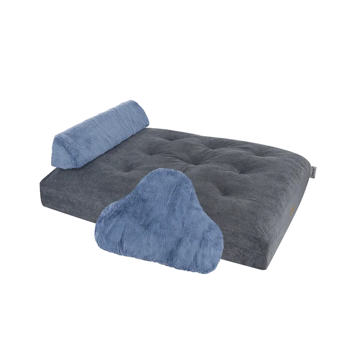Ergonomic-XL-Rectangle-Dog-Bed-Modern-Green-Blue-Velvet-Silicone-Removable-Washable-Linen-Foam-Faux-Fur-Carton-Packed-for-Winter