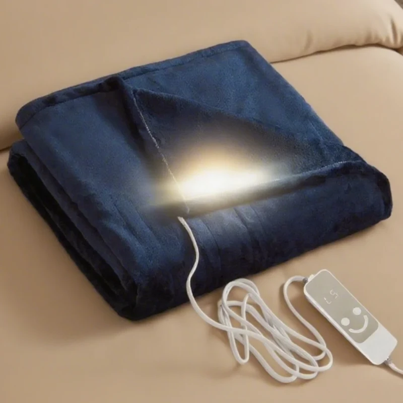European-Pattern-Flannel-Material-Knitted-3-Levels-Temperature-Control-Home-Therapy-Travel-Heated-Electric-Blanket