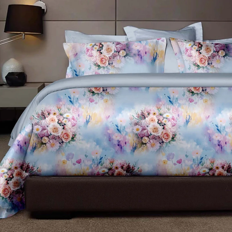 European-Style-Comforter-Set-Friendly-Washing-Bed-Sheet-Quilt-in-Stock-for-Home-Use