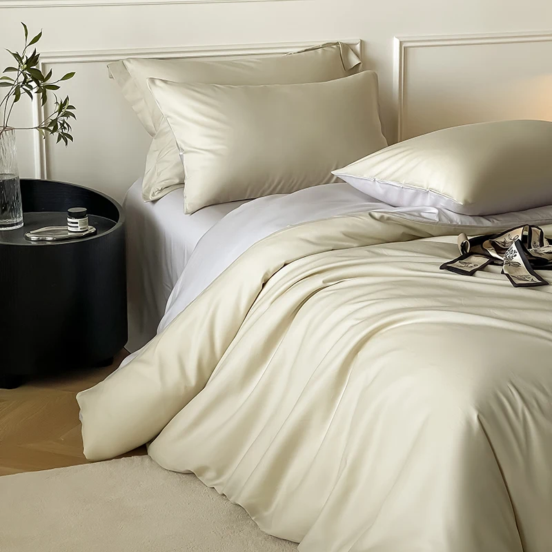 European-Style-Silk-Cotton-Embroidery-4PCS-White-Duvet-Cover-Set