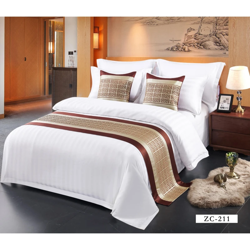 European-style-Modern-Minimalist-Jacquard-Cotton-Bed-Runners-Hotel-grade-Bed-Flags-Sofa-Cushion-Covers-Stripes-Soft-Dcor