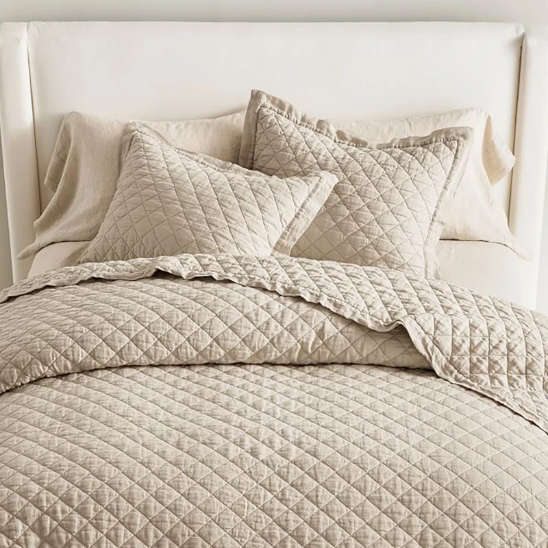 Excellent-Quality-Home-Textile-Modern-Luxury-Quilted-Solid-Cotton-Comforter-Set-Bedding