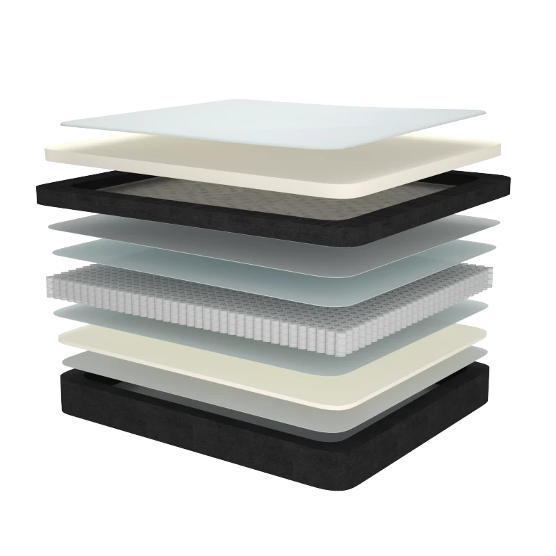 Export-to-Germany-Double-layered-Double-Mattress-Massage-Enhanced-Sleep-Memory-Foam-Pocket-Spring-Coil-Roll-in-a-Box-Foldable