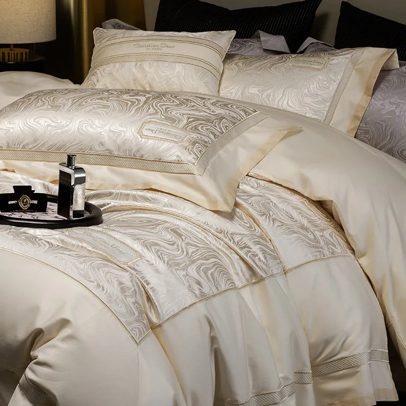 Exquisite-Embroidery-Soft-Australian-Cotton-Bedding-Light-Luxury-120-Count-Four-Piece-Set-Sheet-Pillowcase-Duvet-Cover