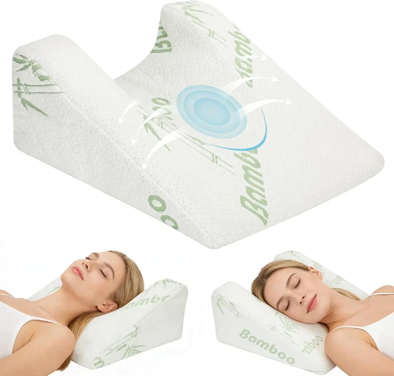 Facelift-Rhinoplasty-Recovery-Pillow-Cervical-Support-Memory-Foam-Wedge-Pillow-for-Back-Sleeping-Post-Hair-Transplant-Use