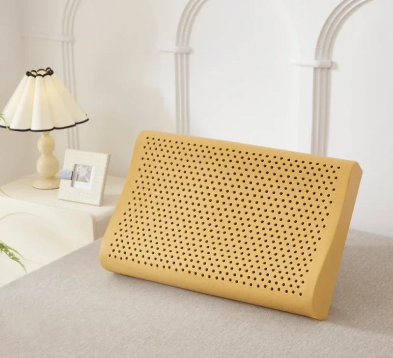 Factory-APIVITA-Modern-200TC-Natural-Latex-Neck-Cervical-Pillow-Wavy-Shape-Polka-Dot-Anti-Pull-Customizable