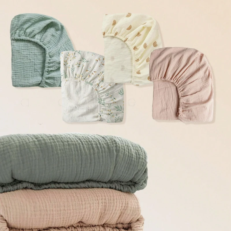 Factory-Baby-Pure-Cotton-Gauze-Bed-Sheet-Soft-and-Skin-friendly-Breathable-Baby-Bedding-for-All-Seasons