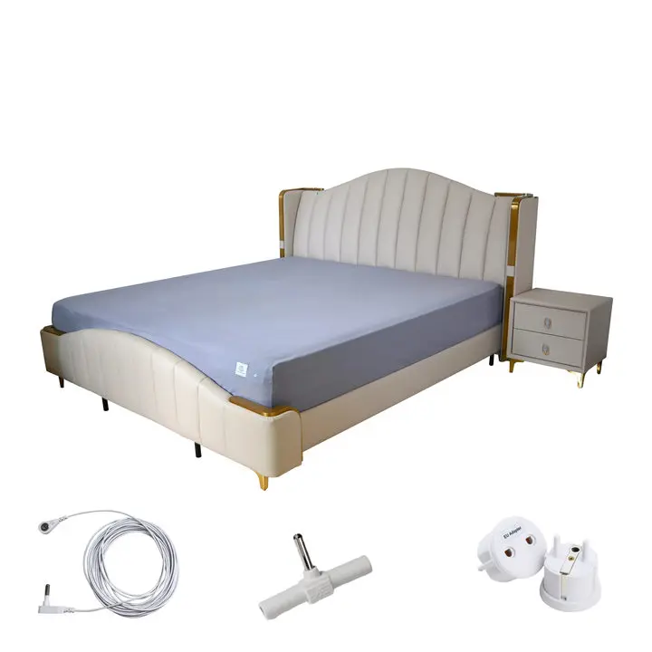 Factory-Best-Grounding-Sheets-Earthing-Fitted-Sheet-Bed-Grey-1.5ft-Ground-Cable-for-Earthing-Improve-Health-Earthing-Sheet