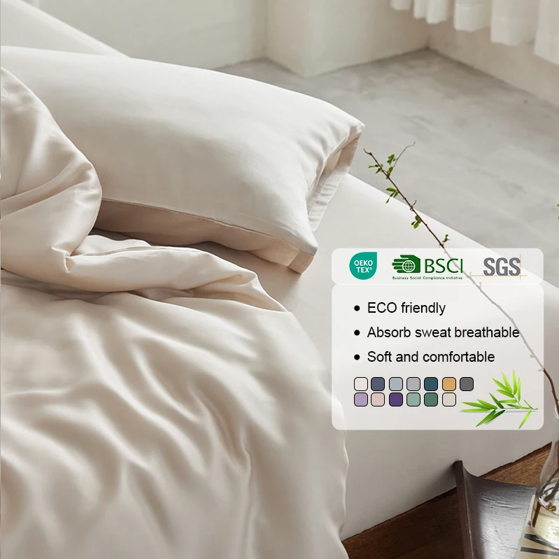 Factory-Christmas-Queen-Flat-Bed-Sheet-Set-Bamboo-Bedding-300tc-Eco-friendly-Fitted-Sheets-with-Elastic-Bands