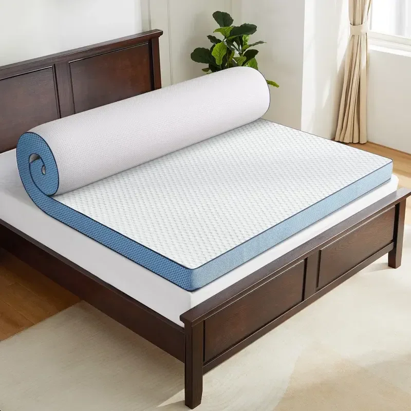 Factory-Cooling-Fabric-Gel-Memory-Foam-Mattress-Topper-Pad-Eco-Friendly-Modern-Design-High-Density-King-Size-Bed-Hotel-Bedroom