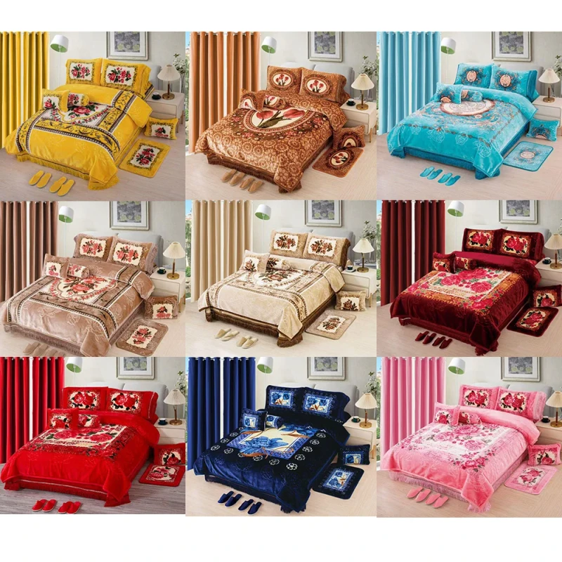 Factory-Custom-Double-Ply-4PCS-10PCS-12PCS-Raschel-Blanket-220-240cm-King-Size-2ply-Heavy-Thick-Warm-Korean-Mink-Blanket