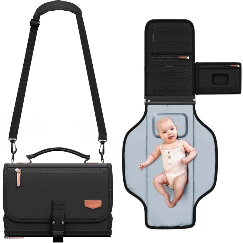 Factory-Custom-Durable-Travel-Baby-Diaper-Changing-Pad-Baby-Changing-Mat-Waterproof-Foldable-Travel-Changing-Diaper-Bags