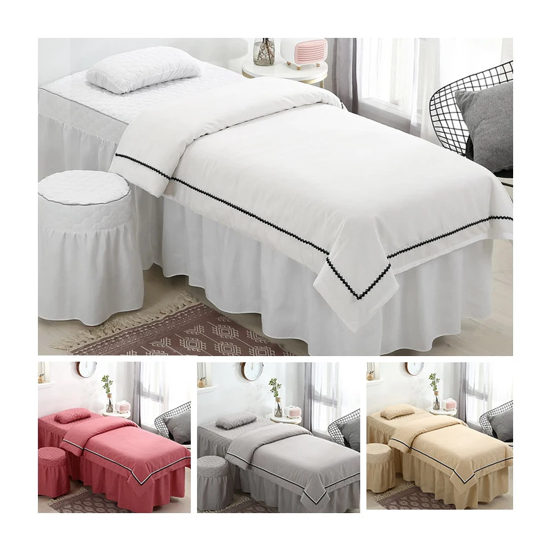 Factory-Customize-Classical-Luxury-Massage-Table-Bed-Skirt-Salon-Massage-Bed-Skirt