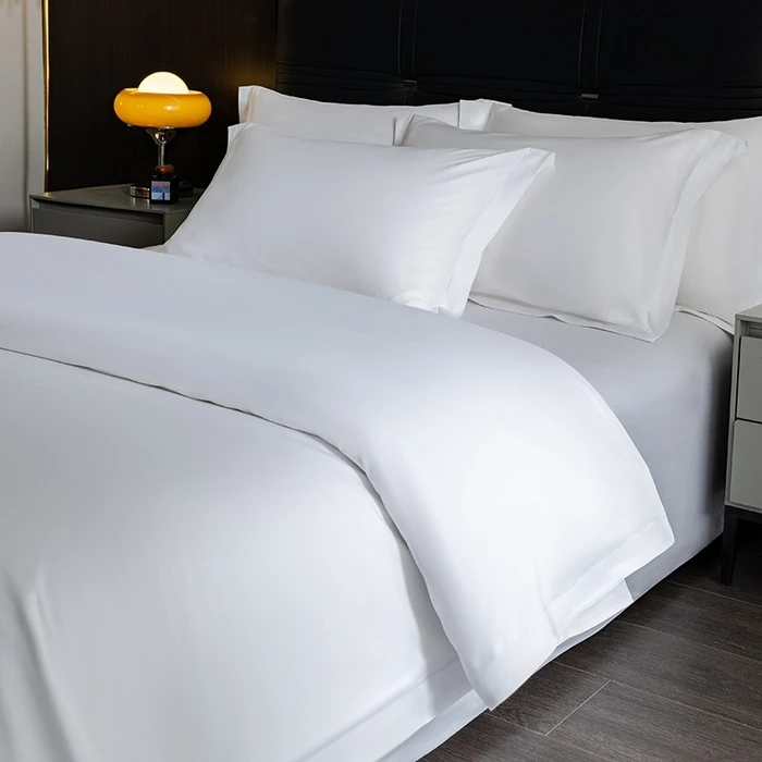 Factory-Customized-300tc-Duvet-Cover-Pure-Cotton-White-Satin-Weave-for-Hotels-Available