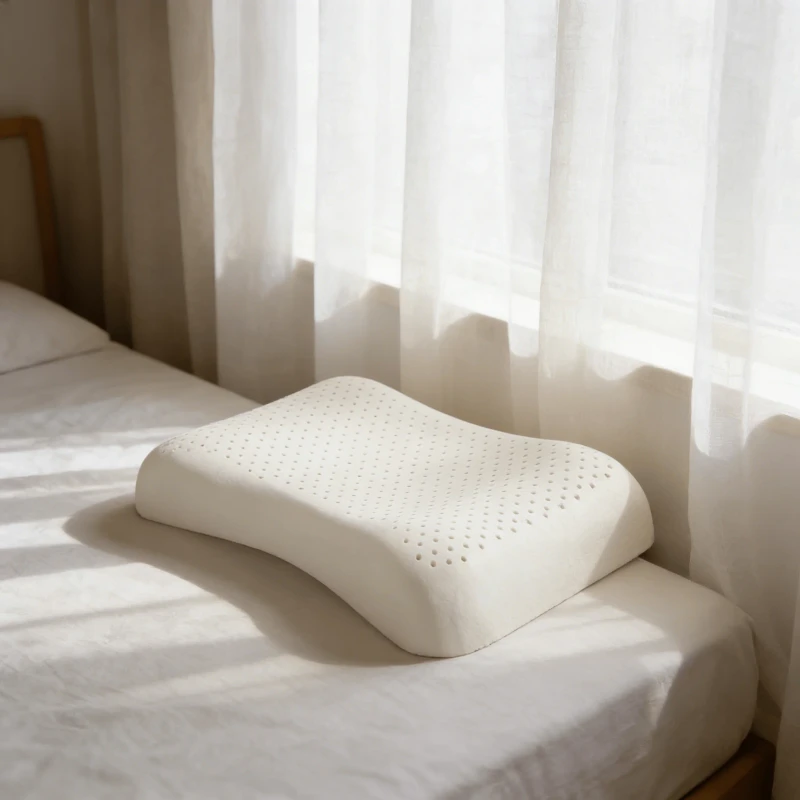 Factory-Customized-Modern-Latex-Pillows-with-Wave-Shape-for-Neck-Support-Cervical-Vertebrae-Protection-Ladies-Beauty-Sleep-Aid