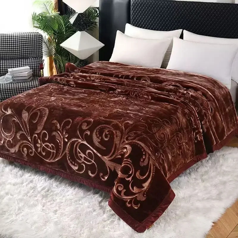 Factory-Direct-100-Polyester-Double-Queen-Size-Raschel-Blanket-American-Cloud-Flannel-Coral-Fleece-Mink-8kg-Portable-Winter-Bed