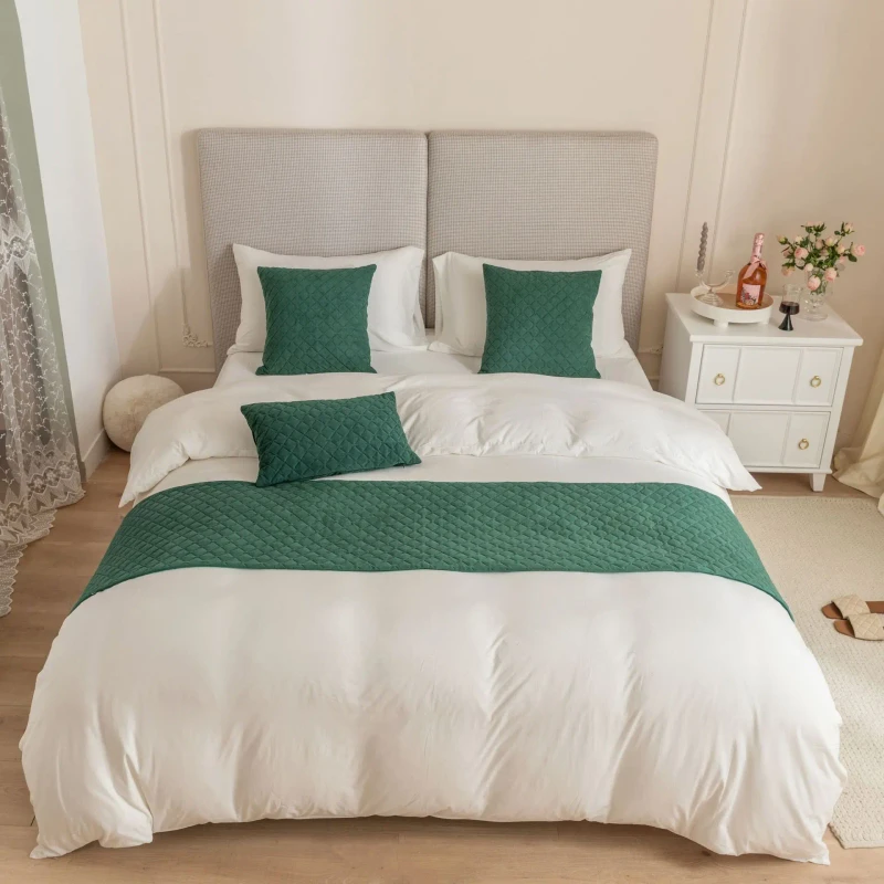 Factory-Direct-Bed-Runner-Scarf-Bedroom-Hotel-Bed-Runner-Decorative-Plain-Simple-Nature-Bed-Runner