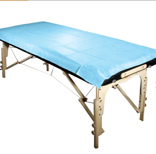 Factory-Direct-Disposable-Medical-SMS-PP-Non-Woven-Bed-Cover-Hospital-Stretcher-Bed-Sheets-Dustproof-Waterproof
