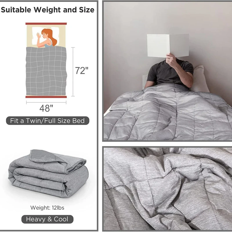 Factory-Direct-Eco-Friendly-Nylon-Ice-Silk-for-Gravity-Blanket-Glass-Bead-Filled-Knitted-Weighted-Blanket-for-Home-Hotel