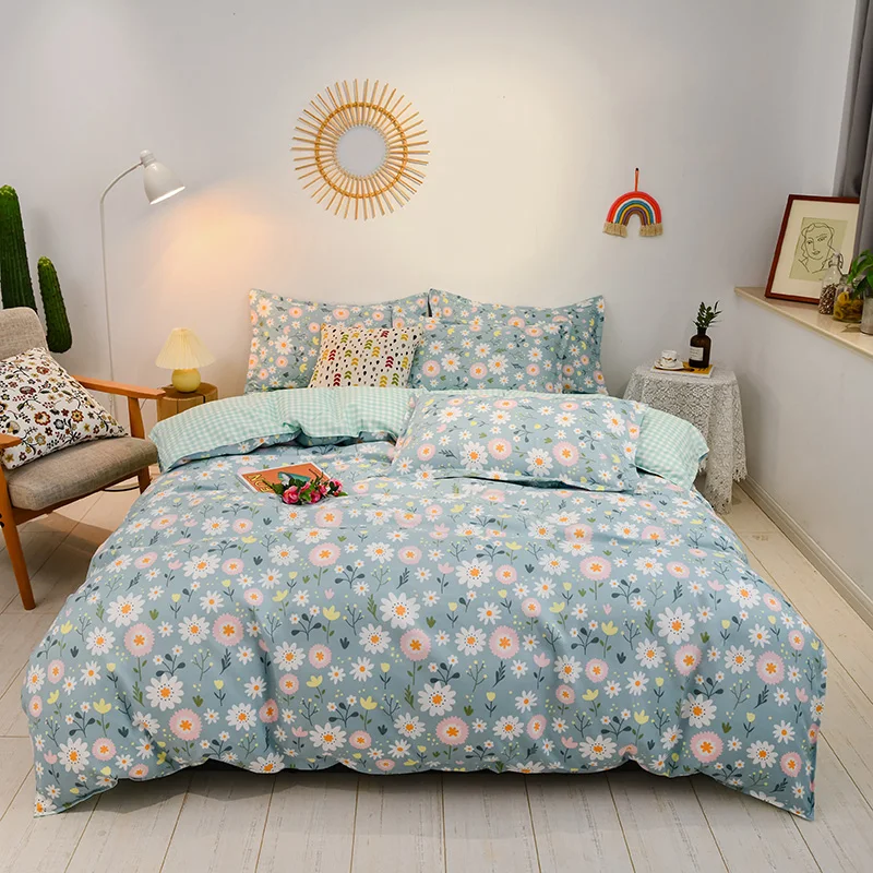 Factory-Direct-High-Quality-Solid-Custom-Printed-Eco-Friendly-100-Polyester-King-Size-Bedding-for-Hotel-Homestay-and-Home-Use