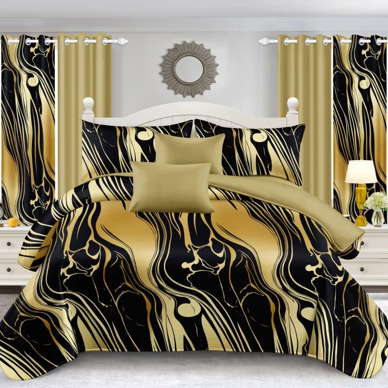 Factory-Direct-Online-Printed-Soft-10-in-1-Bedroom-Bed-Bedsheet-Comforter-Curtain-Bedding-Set