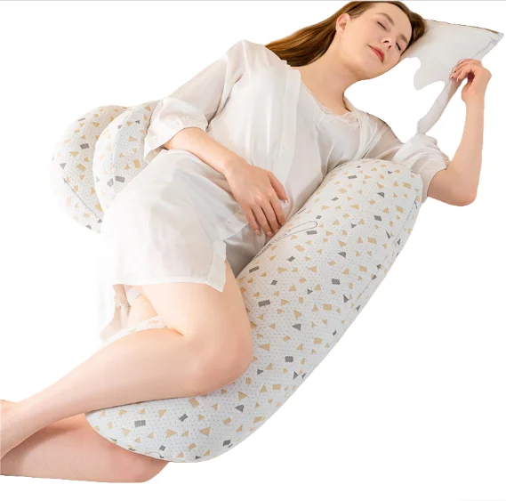Factory-Direct-Price-Comfortable-U-Shape-Pregnancy-Pillow-Knee-Cushion-With-Removable-Velvet-Cover