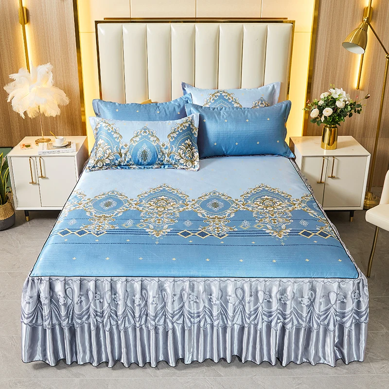 Factory-Direct-Printed-Bed-Skirt-Anti-Pilling-Anti-Static-Soft-Comfortable-Anti-Wrinkle-Bed-Skirt-Fashion-Printed-Home