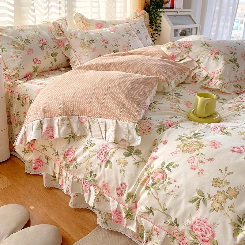 Factory-Direct-Sale-Price-Supply-High-Quality-Cotton-Four-Pieces-Bedding-Sets-Cotton-Soft-Duvet-Cover-Bed-Sheet-Pillowcase-Sets