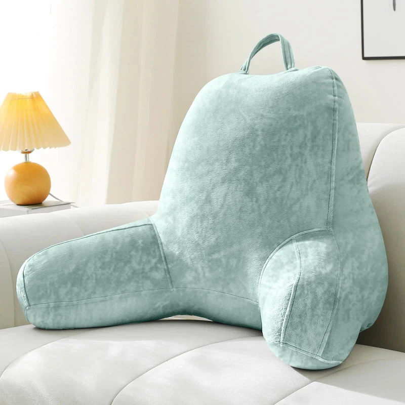 Factory-Direct-Sales-on-Bed-Sitting-up-Velvet-Back-Pillow-Down-Alternative-Reading-Pillows