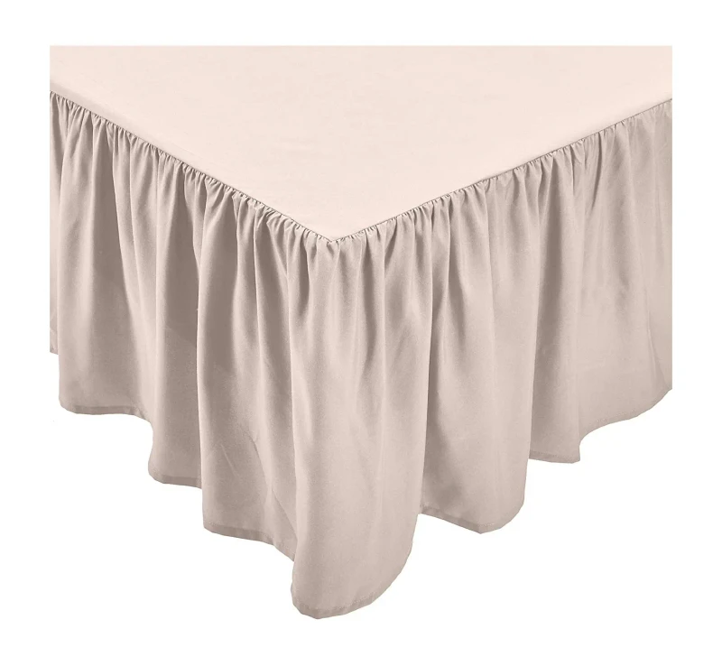 Factory-Direct-Selling-Basics-Ruffled-Bed-Cover-Skirt-Waterproof-Machine-Washable-Bed-Skirt-Anti-dust-Queen-Size-Skirt