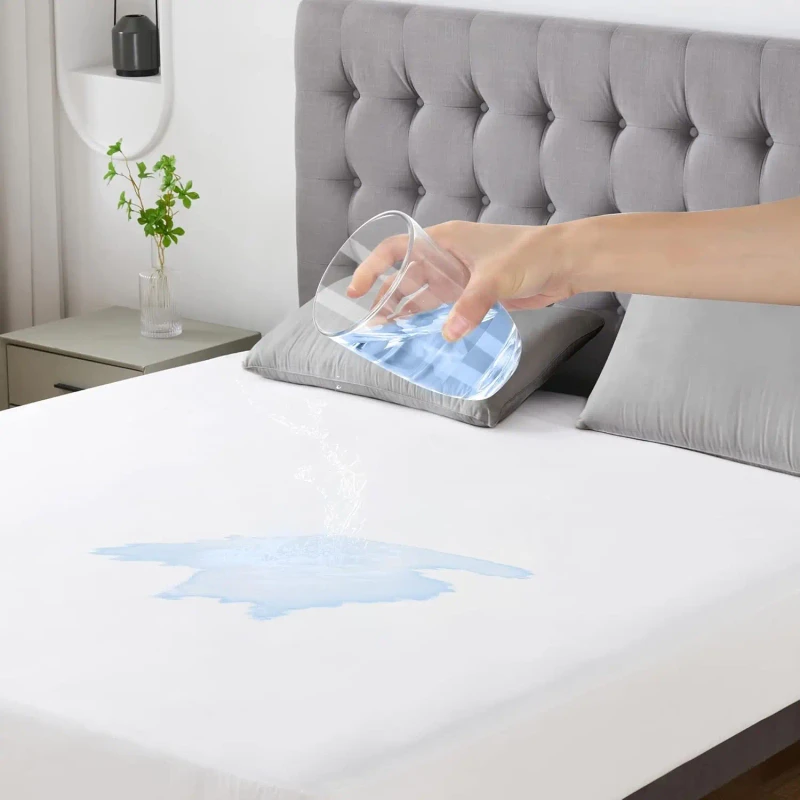 Factory-Direct-Selling-Soft-Elastic-Waterproof-Bed-Cover-Cotton-Mattress-Protector-for-Home