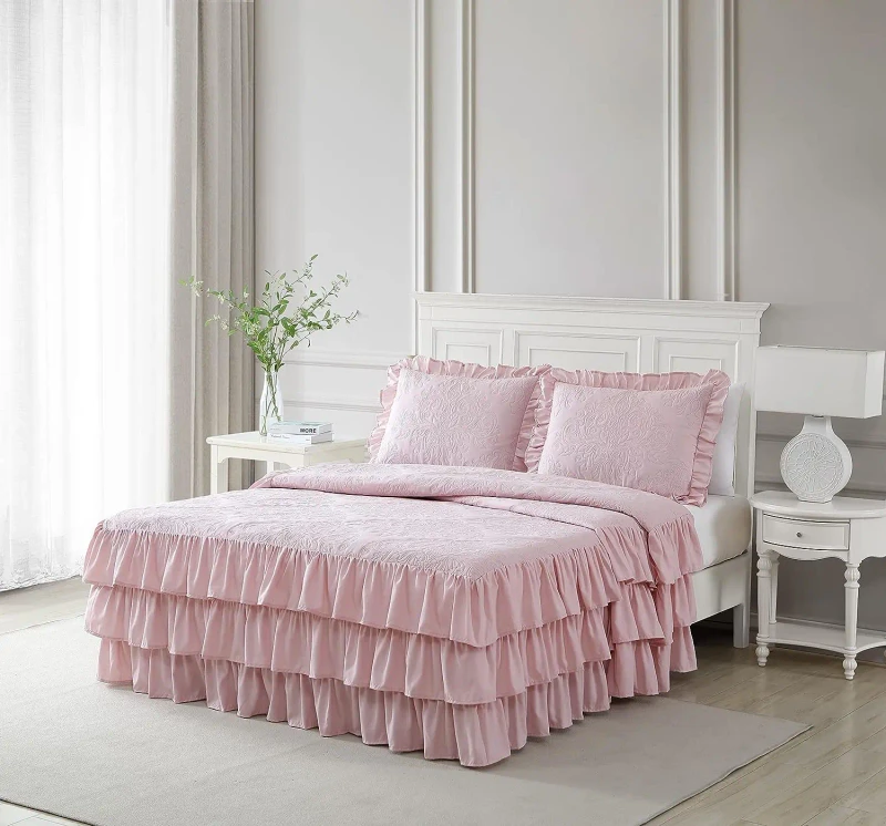 Factory-Directly-Best-Selling-Customized-Bed-Skirt-Solid-Polyester