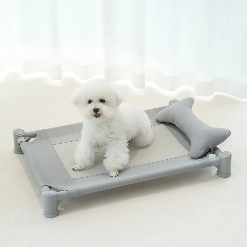 Factory-Directly-Sale-OEM-ODM-Indoor-Outdoor-Dog-Bed-Breathable-Mesh-Cooling-Elevated-Pet-Bed-Raised-Dog-Cots-Beds