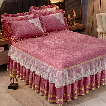 Factory-Fashionable-Bedding-Embroidery-Design-Bed-Cover-Bed-Skirt-for-Home-Use