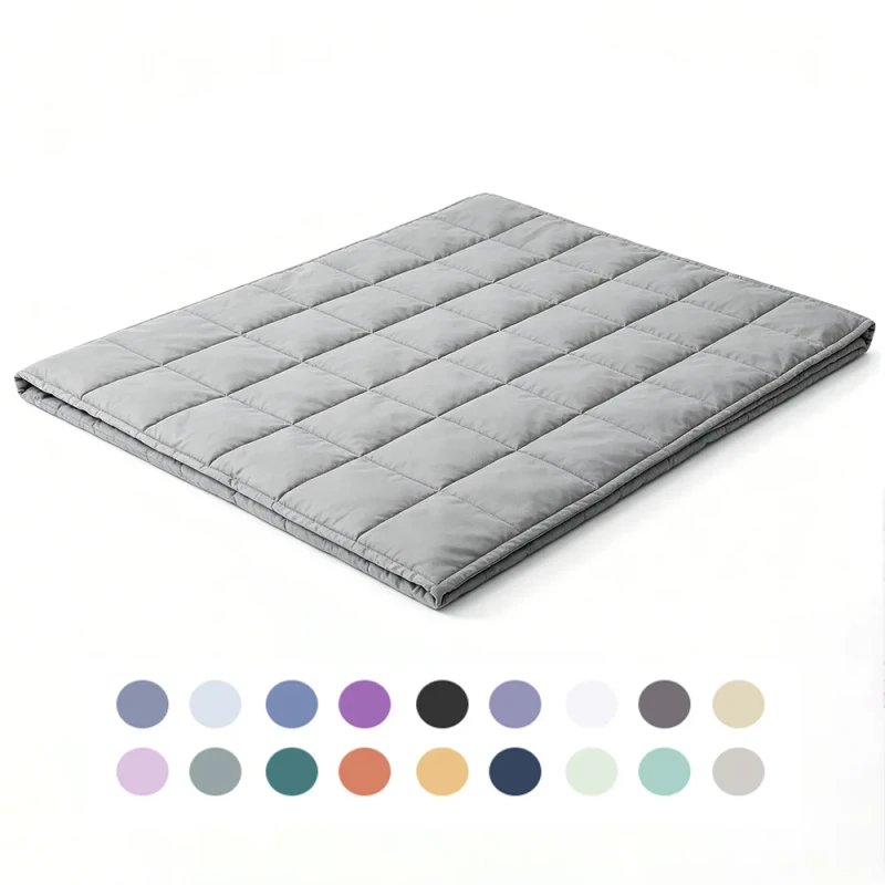 Factory-Heated-Woven-Stress-Reduction-Weighted-Blanket-For-Adults-Anxiety-Portable-Home-Travel-Use