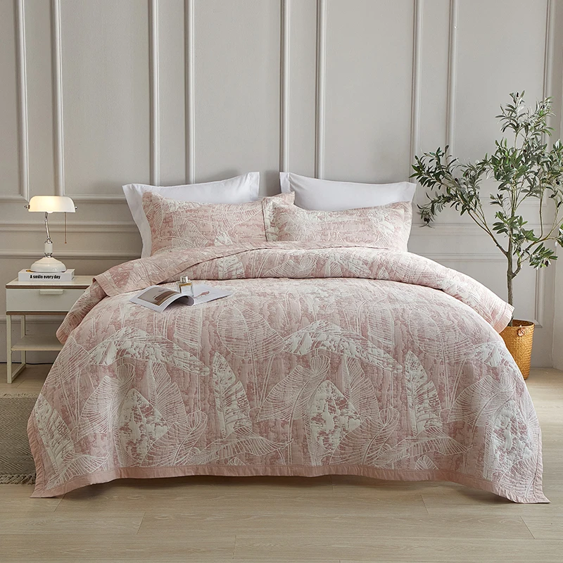 Factory-Luxury-Cotton-Polyester-Bedspread-Quilt-Set-Custom-Logo-Embroidery-Home-Use-Coverlet-Bedding-Sets