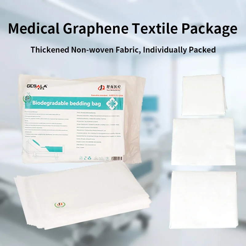 Factory-Medical-Consumables-Disposable-Bed-Sheet-Set-3pcs-Graphene-Non-Woven-Bedding-Cover-Set-Non-sterile