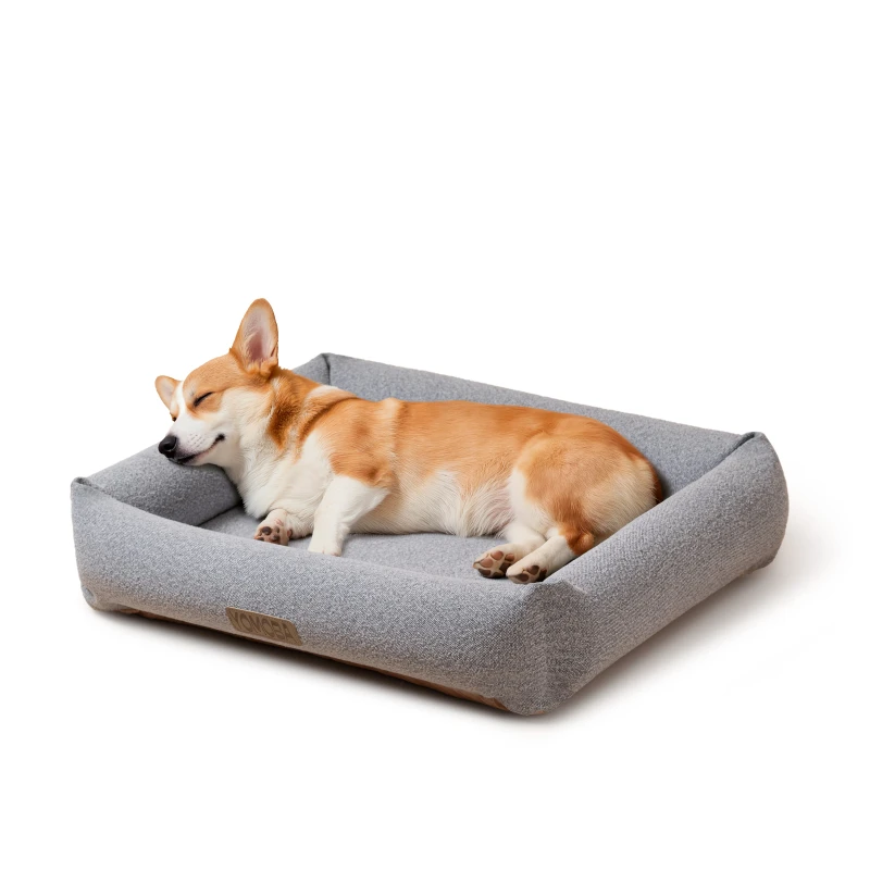 Factory-ODM-Logo-Premium-Washable-Removable-Cover-Waterproof-Lining-Boucle-Linen-Fabric-Orthopedic-Foam-Dog-Bed-Dog-Sofa