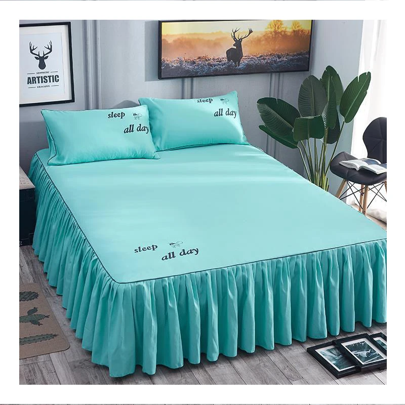 Factory-Outlet-Double-Laced-Bed-Cover-Skirt-Bed-Skirt