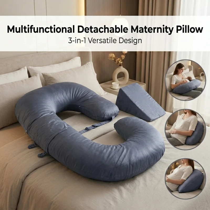 Factory-Pillowcase-Detachable-Maternity-Pregnancy-Pillow-Cover-with-Waist-Support-for-Side-Sleeping-Taille-Doreiller-Grossesse