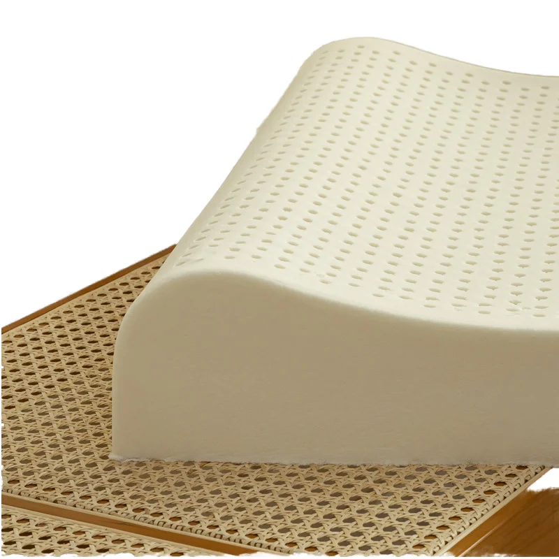 Factory-Price-Direct-Sales-Pure-Colors-100-Natural-Organic-Latex-Breathable-Anti-Mite-Pillow-for-Hospital-Hotel-Use
