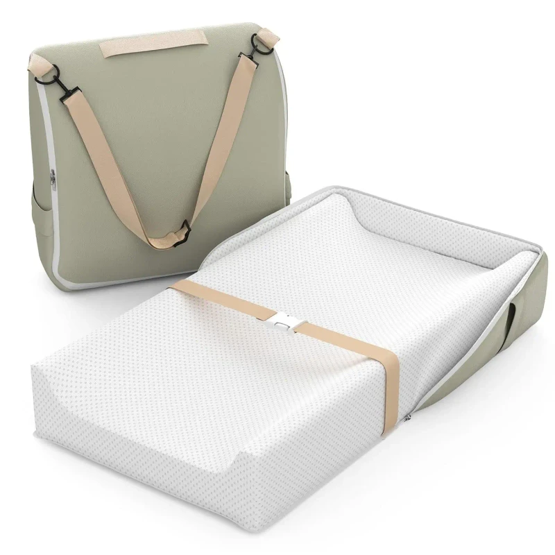 Factory-Promotion-Portable-Easy-to-Wipe-Compress-High-Density-Foam-Baby-Diaper-Changing-Pad-with-Waterproof-Cover-for-Travel