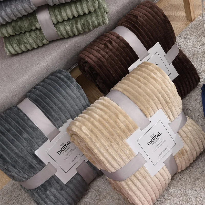 Factory-Provides-Super-Soft-Throw-Pineapple-Plain-Fuzzy-Blanket-Fleece-Flannel-Luxury-Blanket-for-Bed