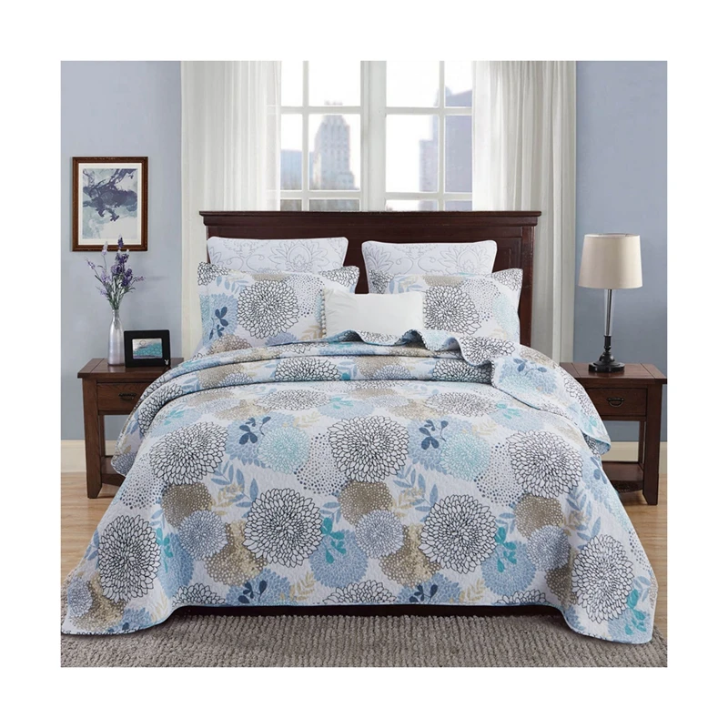 Factory-Quilted-Cotton-Bedspread-Coverlet-Set-Premium-Bed-Coverlet-for-Comfort-Style