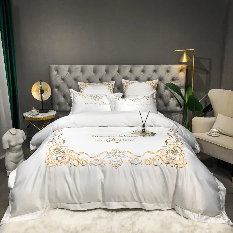 Factory-Silk-Pillowcase-Set-Silk-Bed-Cover-Fitted-Sheet-Comforter-Duvet-Cover-Set-Bedsheet