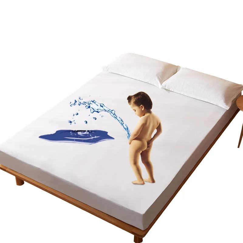 Factory-Solid-Waterproof-Fitted-Sheet-100-Cotton-Waterproof-Bed-Cover-Mattress-Protector