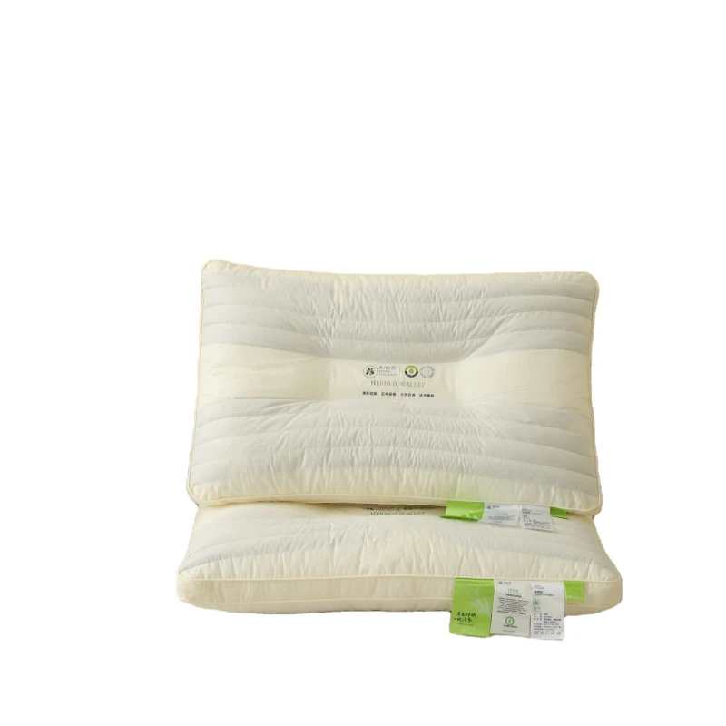 Factory-Supplier-Custom-made-logo-Pillows-Calming-Pillows-for-Hotels-household-Beds-Soft-and-Supportive-Sleep-Pillows