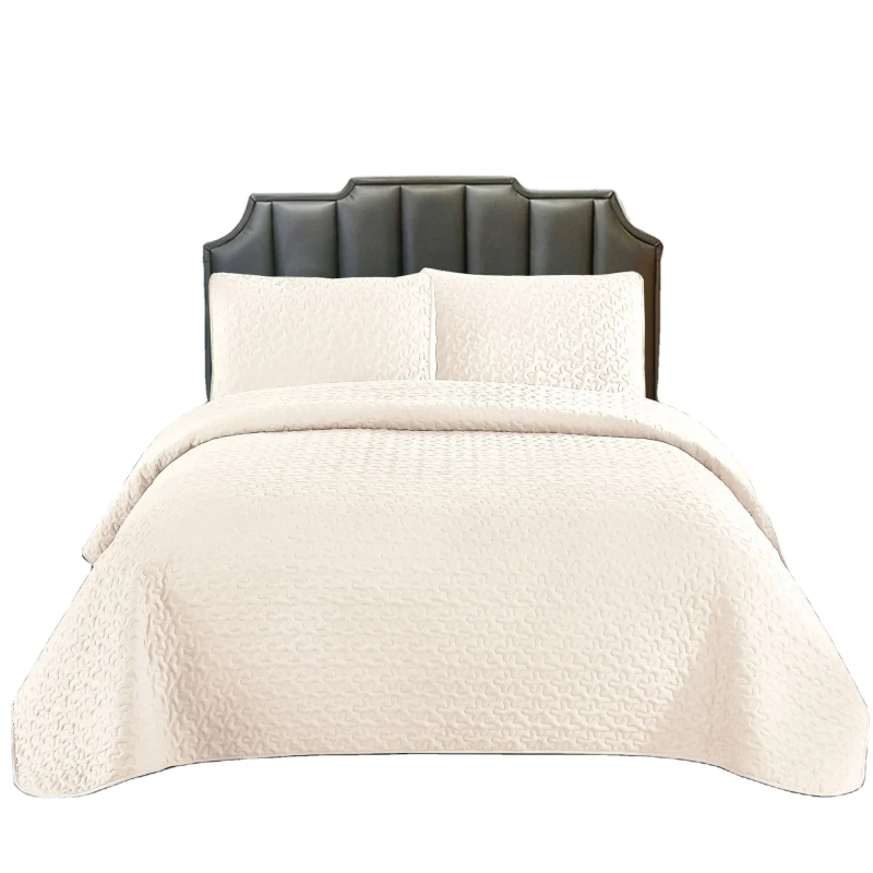 Factory-Supplier-Solid-Color-Twin-Queen-King-Bedspreads-Coverlets-Quilt-Sets