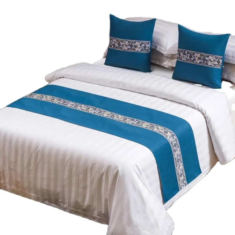 Factory-Supply-Custom-Bed-Runners-Hawaiian-Flower-Print-Bed-Flag-Home-Hotel-Bed-Decoration