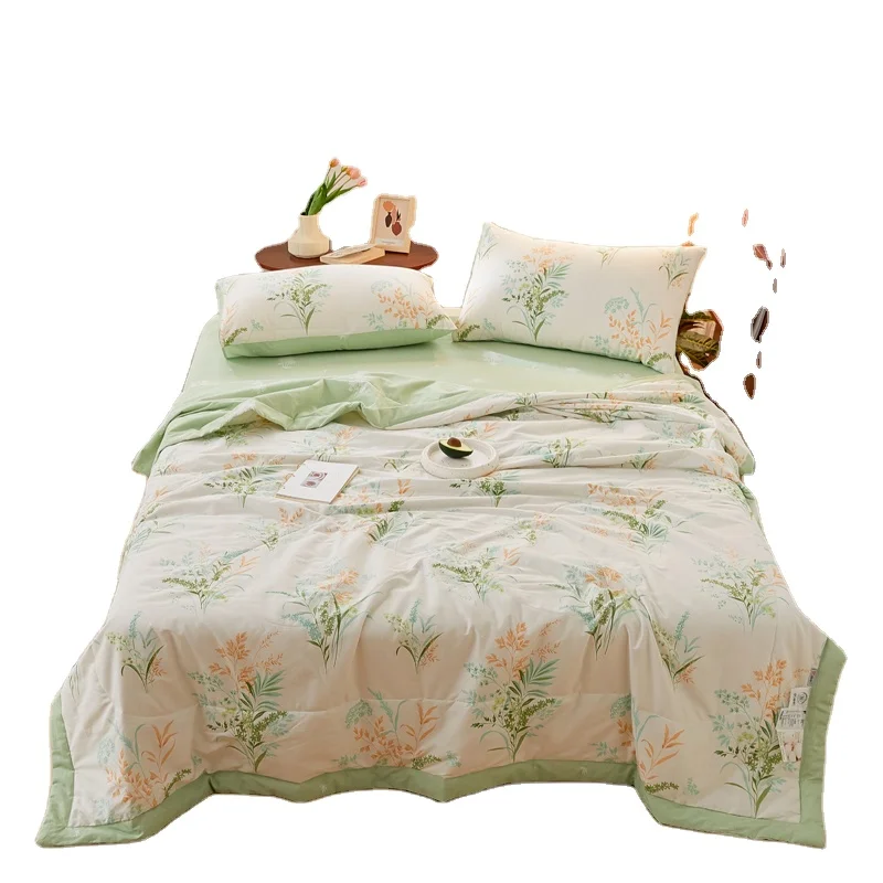 Factory-Supply-Summer-Quilt-Comforter-100-Cotton-Quilted-Bedspread-Coverlets-Set